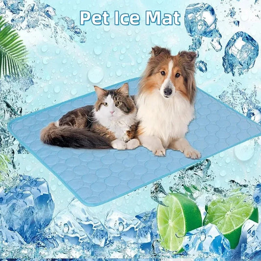 Neue Haustier kühlung pad Sommer Katze und hund sofa Pad Weiche Eis Seide Kaltes Gefühl Nest pad Sommer hund kühl pad hund bett